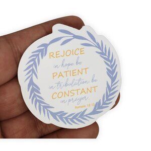 Sticker Bundles 12x$6  Religious Christian Bible Verse Romans 12:12